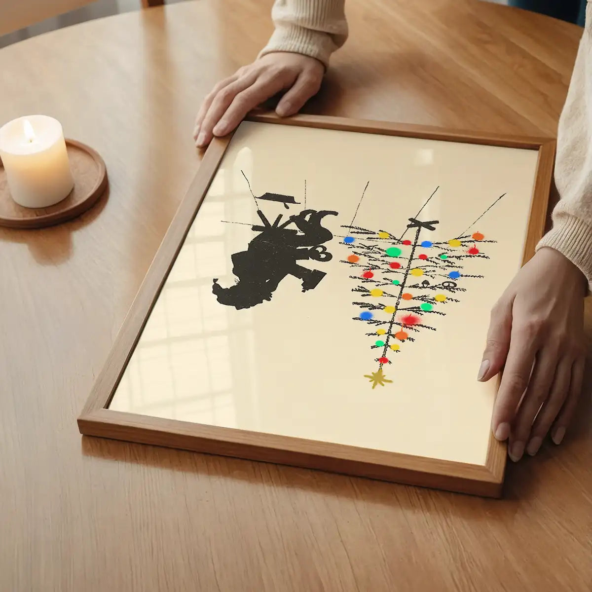 Vandal Santa Christmas Poster Print