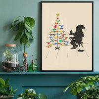 Vandal Santa Christmas Poster Print
