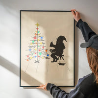 Vandal Santa Christmas Poster Print