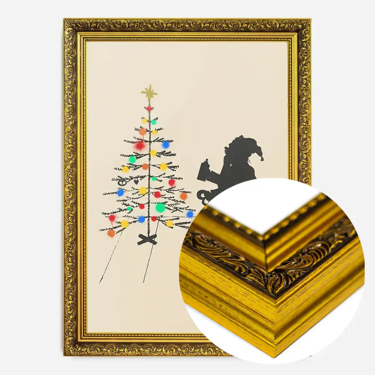 Vandal Santa Christmas Poster Print