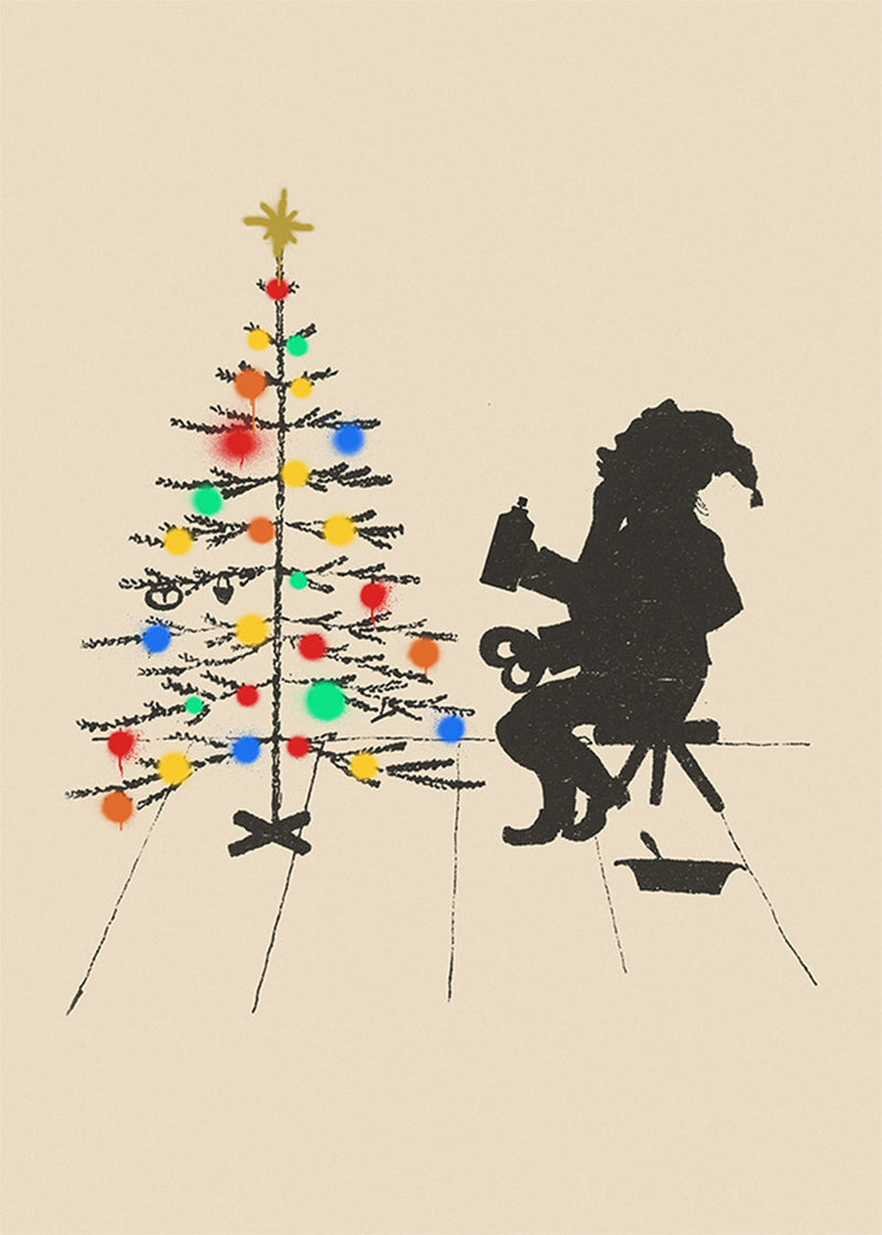 Vandal Santa Christmas Poster Print