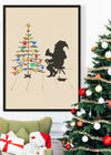 Vandal Santa Christmas Poster Print