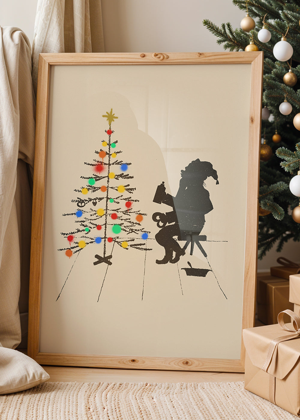 Vandal Santa Christmas Poster Print