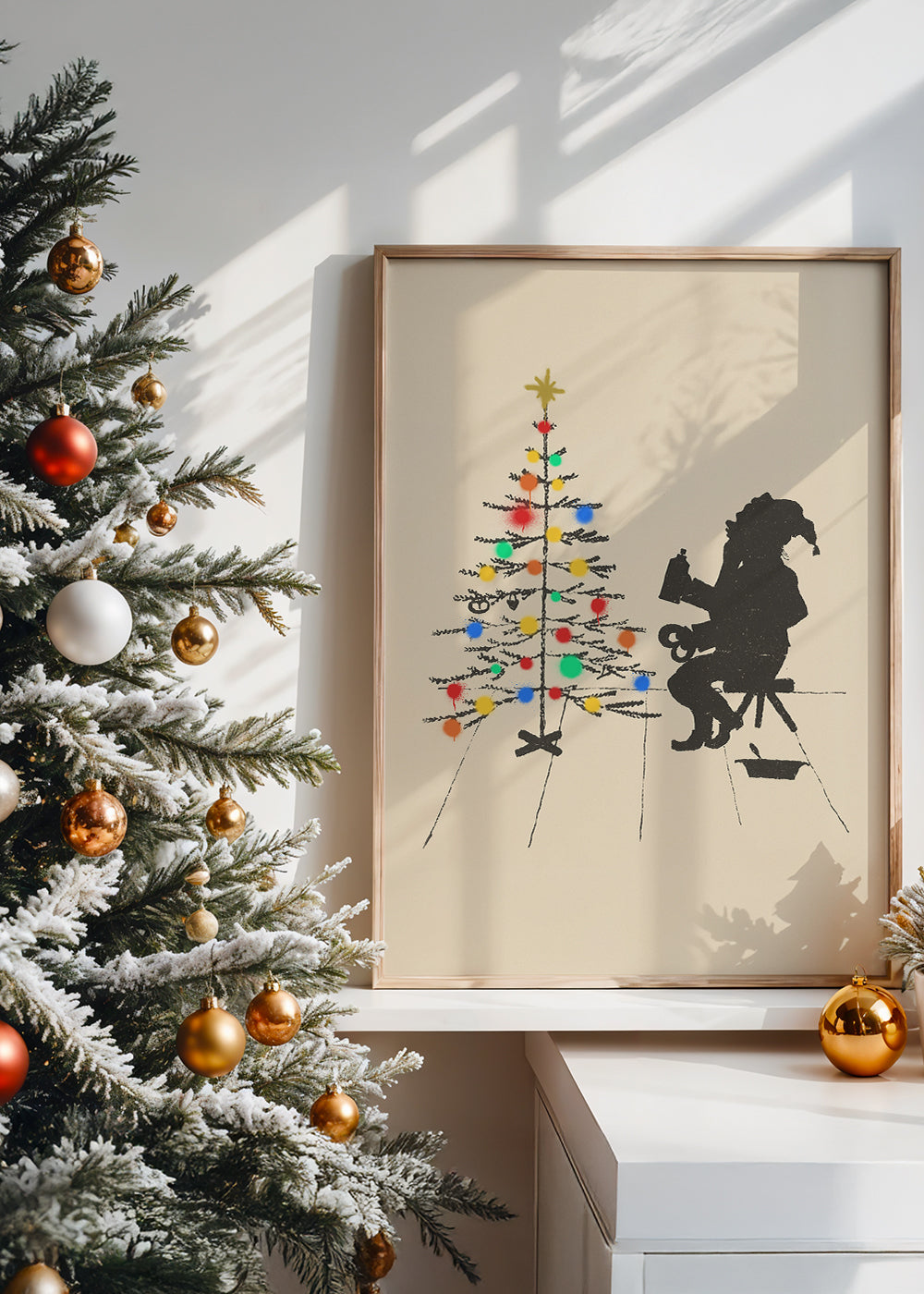 Vandal Santa Christmas Poster Print