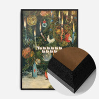 Falalalalalalalala Vintage Christmas Poster Painting Print