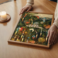 Falalalalalalalala Vintage Christmas Poster Painting Print