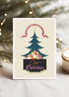 Enjoy Christmas Vintage Graphic Design Christmas Card