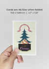 Enjoy Christmas Vintage Graphic Design Christmas Card
