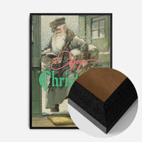 Enjoy Christmas Vintage Santa Poster Print