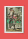 Enjoy Christmas Vintage Santa Greetings Card