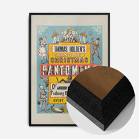 Vintage Pantomime Christmas Poster Print