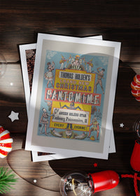 Vintage Pantomime Christmas Card