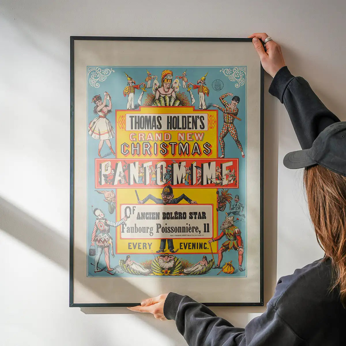 Vintage Pantomime Christmas Poster Print