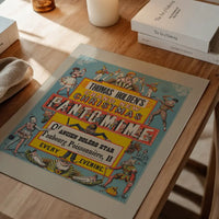 Vintage Pantomime Christmas Poster Print