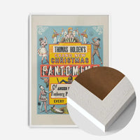 Vintage Pantomime Christmas Poster Print
