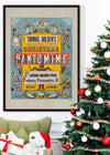 Vintage Pantomime Christmas Poster Print