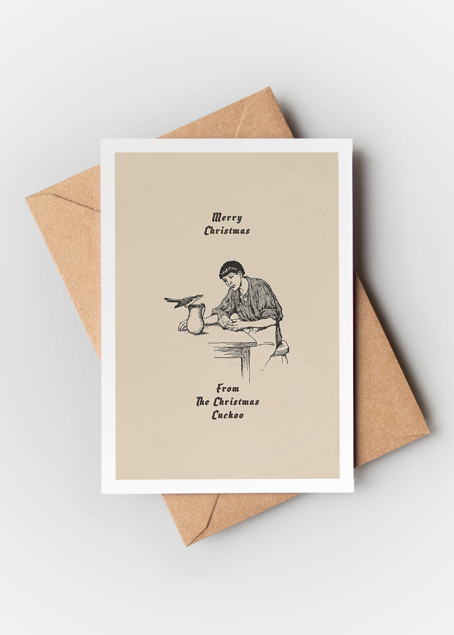 Christmas Cuckoo Greetings Card