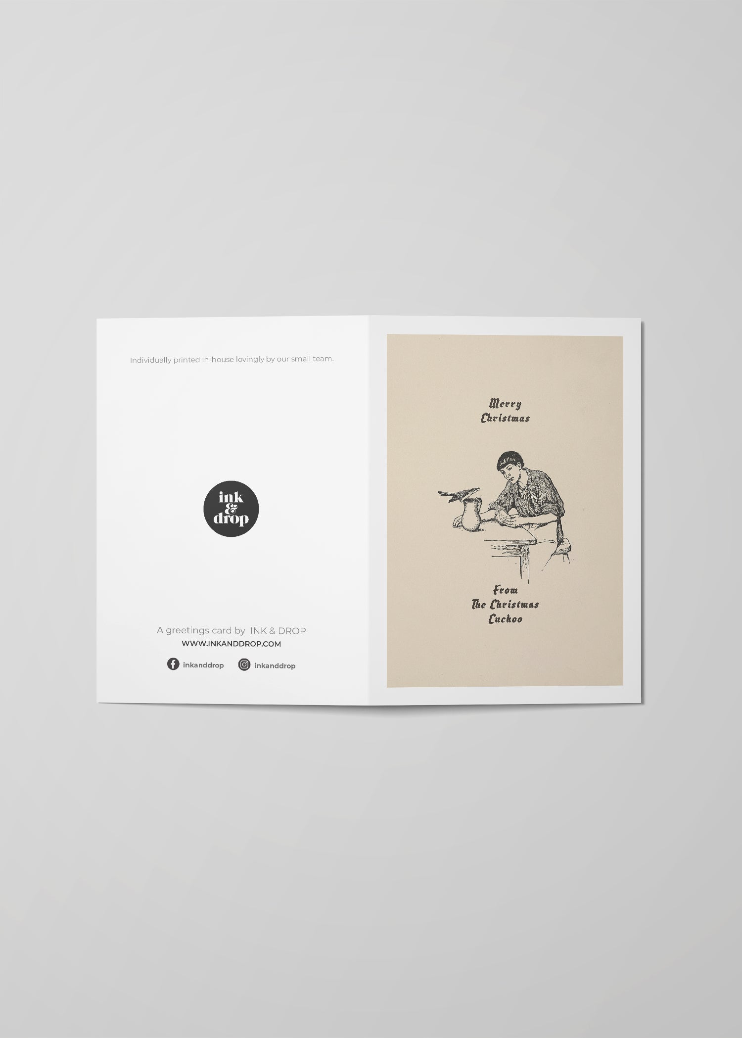 Christmas Cuckoo Greetings Card