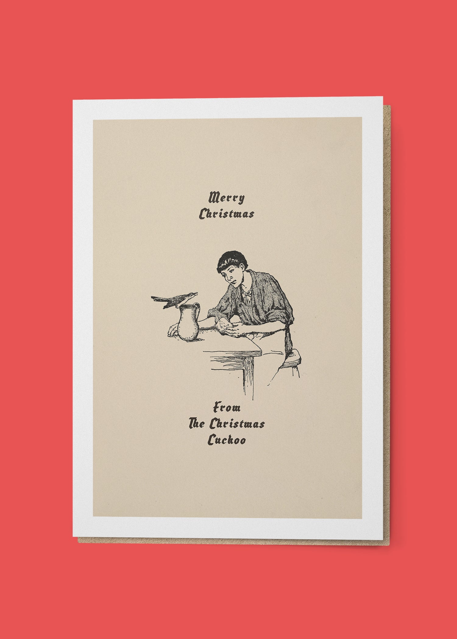 Christmas Cuckoo Greetings Card