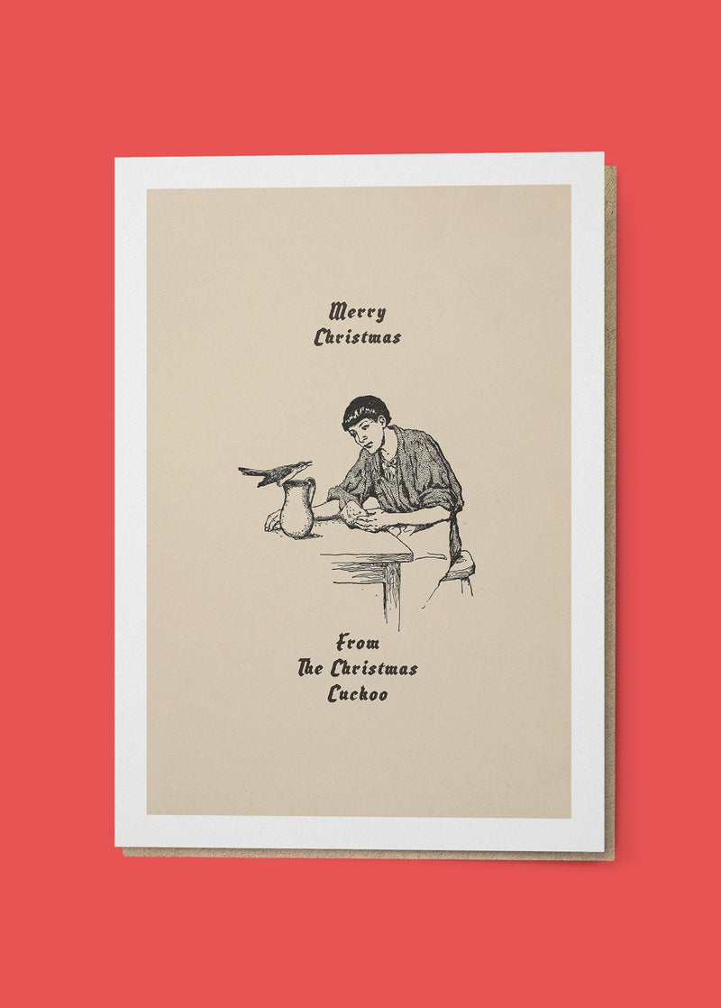 Christmas Cuckoo Greetings Card