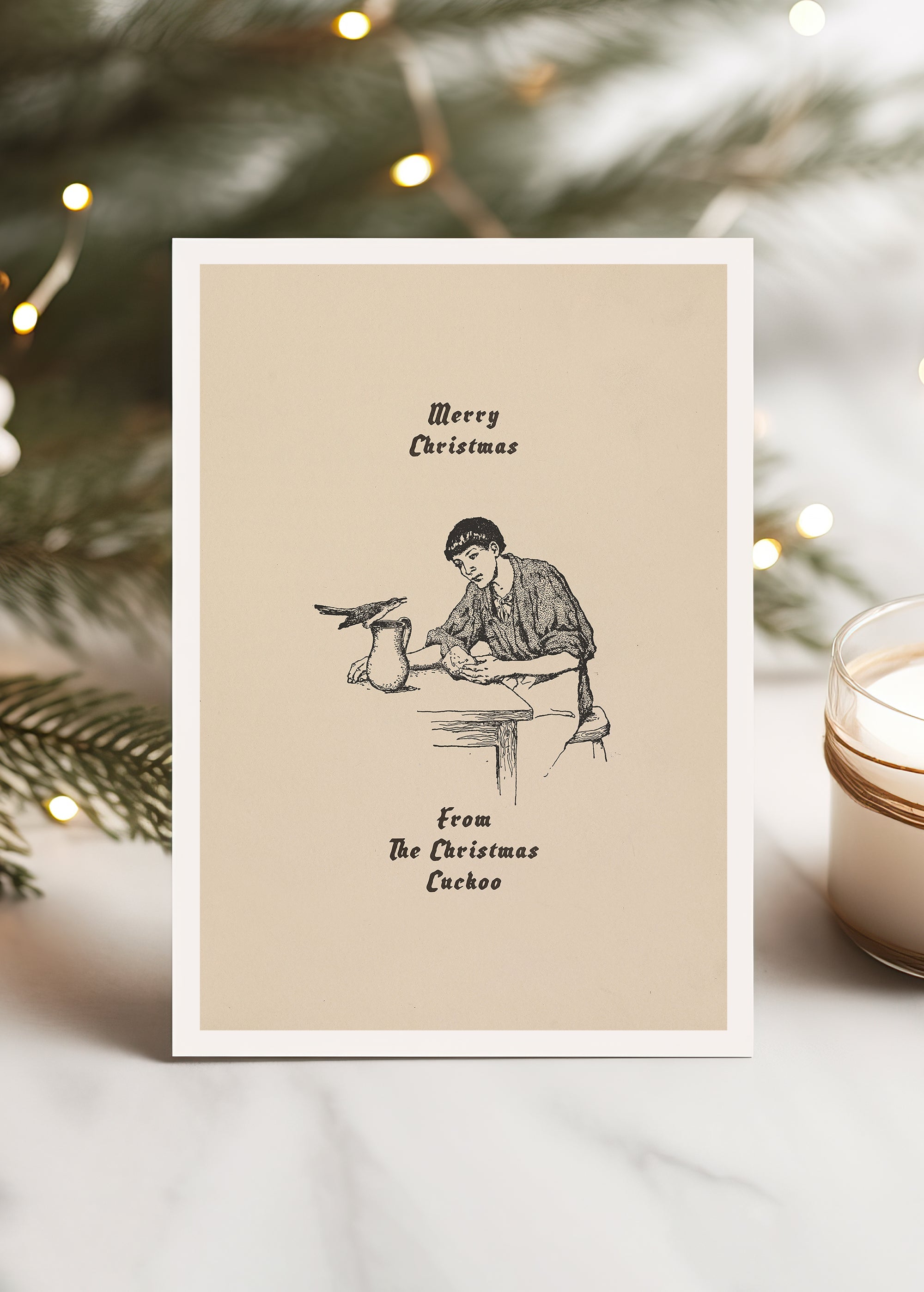 Christmas Cuckoo Greetings Card