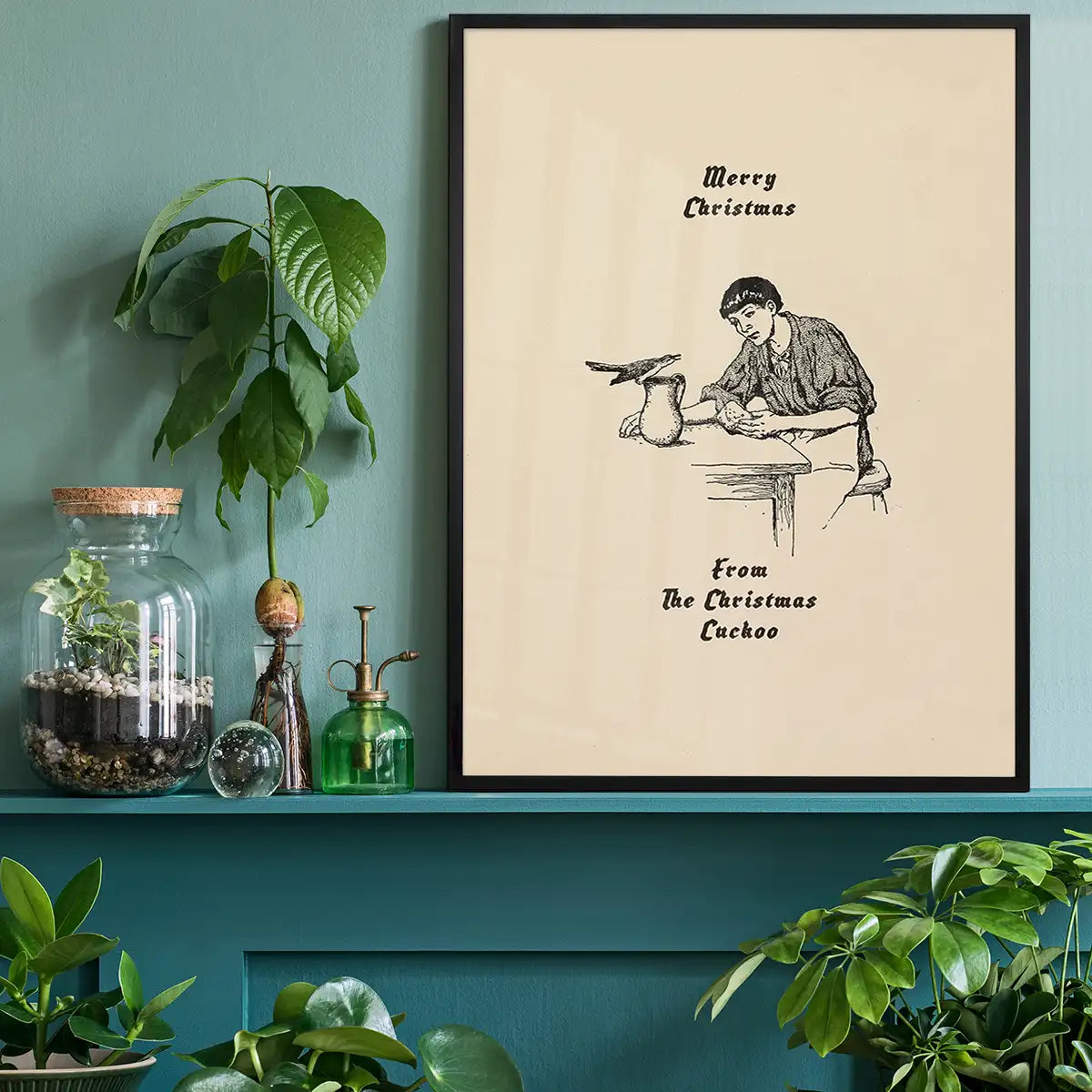 Merry Christmas from the Christmas Cuckoo Print