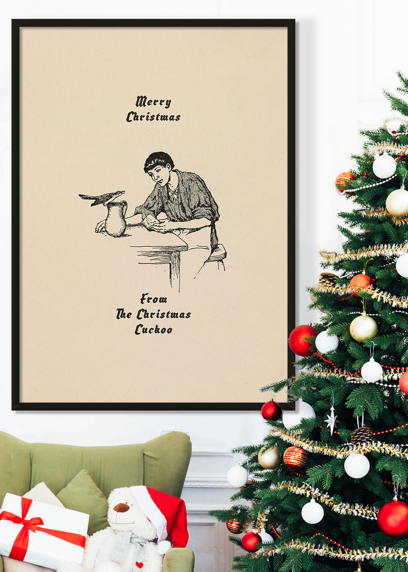 Merry Christmas from the Christmas Cuckoo Print