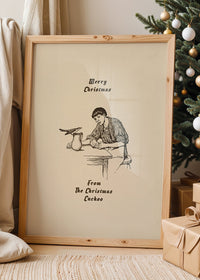Merry Christmas from the Christmas Cuckoo Print