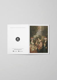 Vintage Family Painting Christmas Card