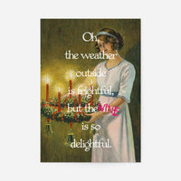 The Wine is Delightful Christmas Altered Art Print