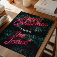 Custom Christmas Pink Neon Print