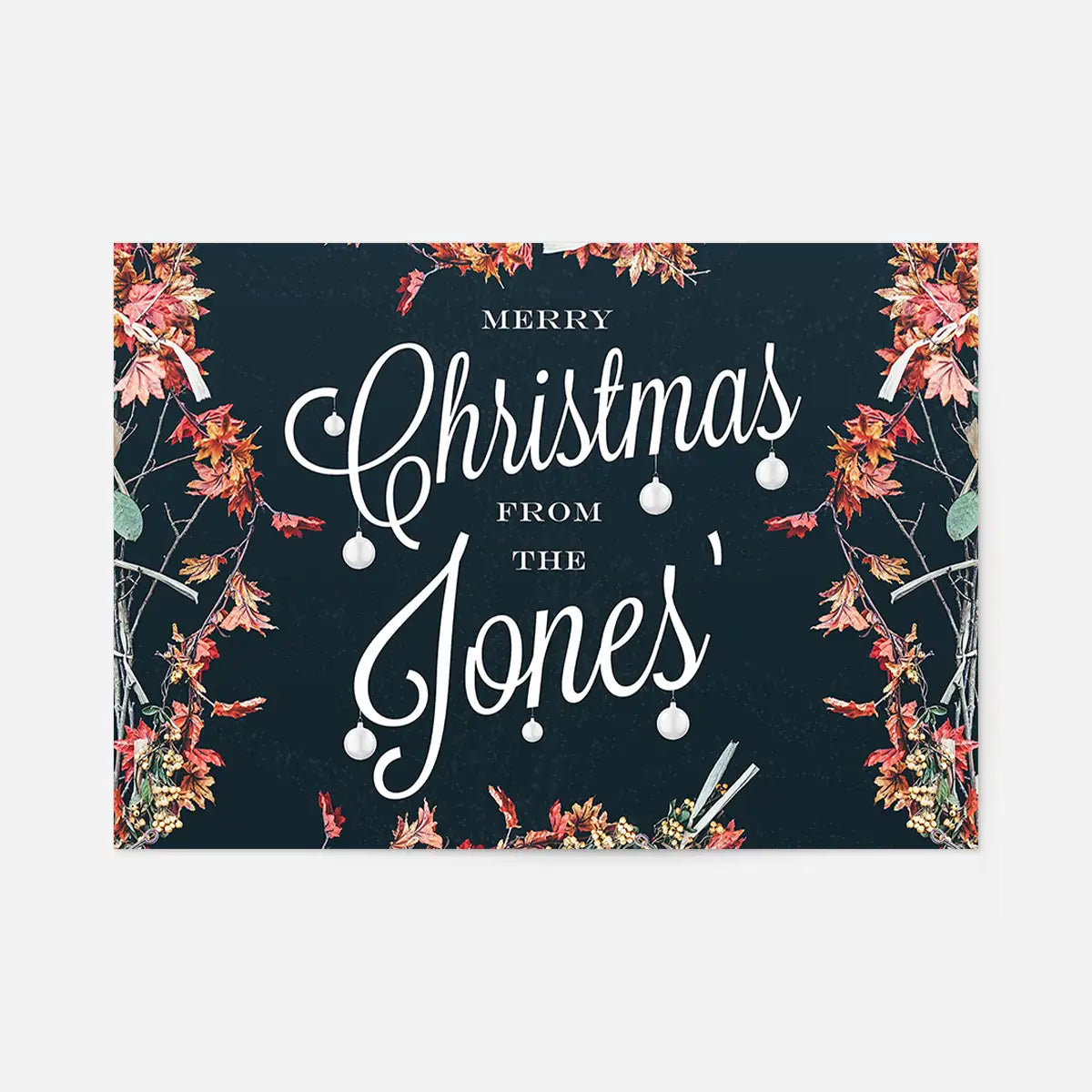 Custom Merry Christmas Script Print