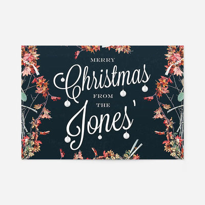 Custom Merry Christmas Script Print