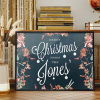 Custom Merry Christmas Script Print