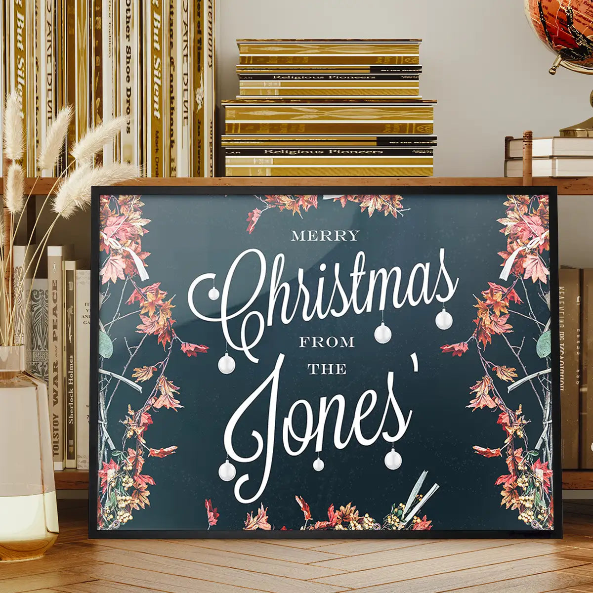 Custom Merry Christmas Script Print