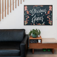 Custom Merry Christmas Script Print