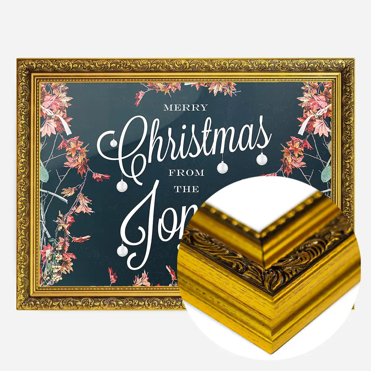 Custom Merry Christmas Script Print