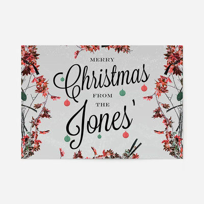 Custom Merry Christmas Light Script Print