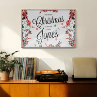 Custom Merry Christmas Light Script Print