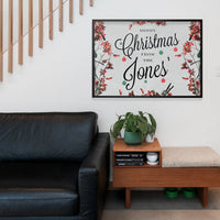 Custom Merry Christmas Light Script Print