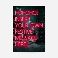 Custom Christmas Neon Print