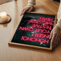 Custom Christmas Neon Print