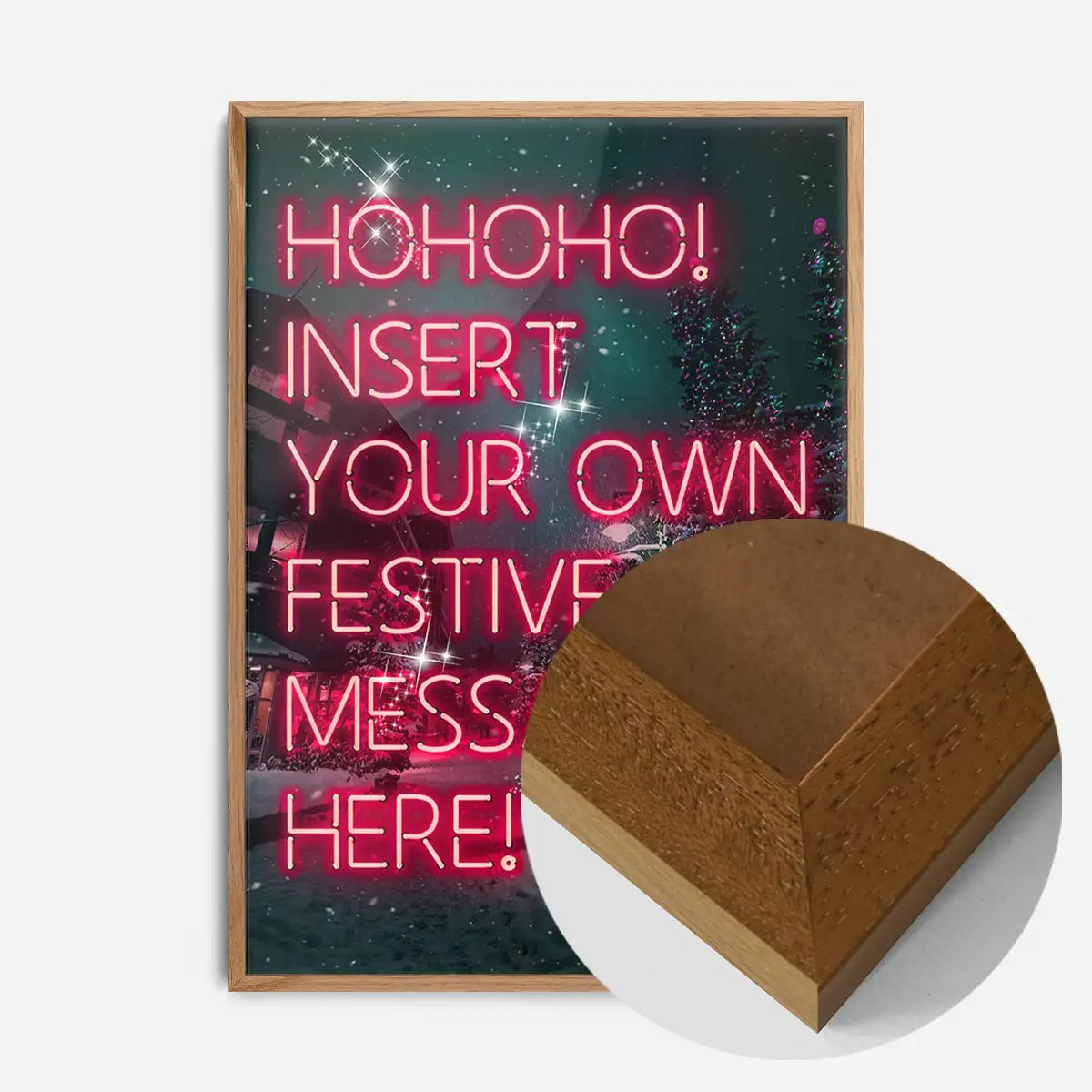 Custom Christmas Neon Print