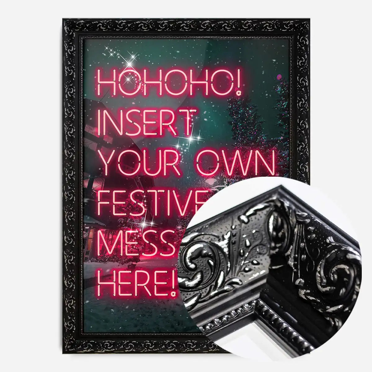 Custom Christmas Neon Print