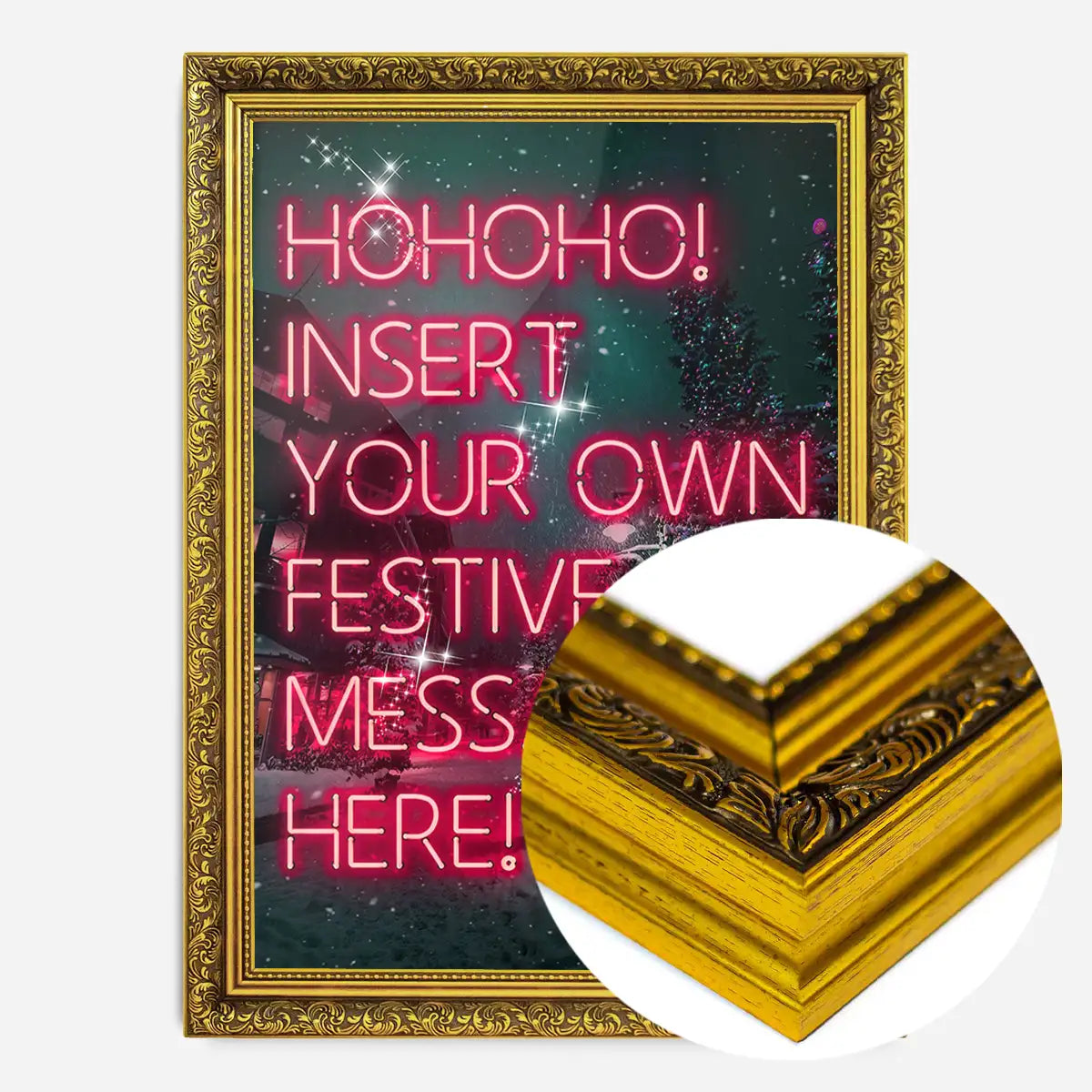 Custom Christmas Neon Print