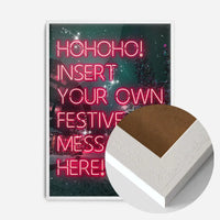 Custom Christmas Neon Print