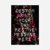 Custom Spraypaint Christmas Message Print