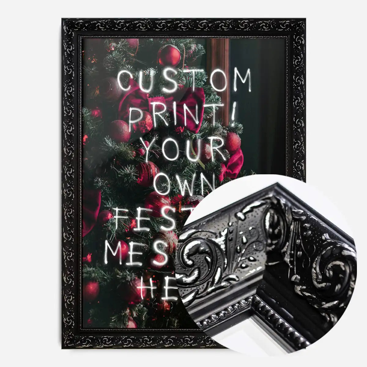 Custom Spraypaint Christmas Message Print