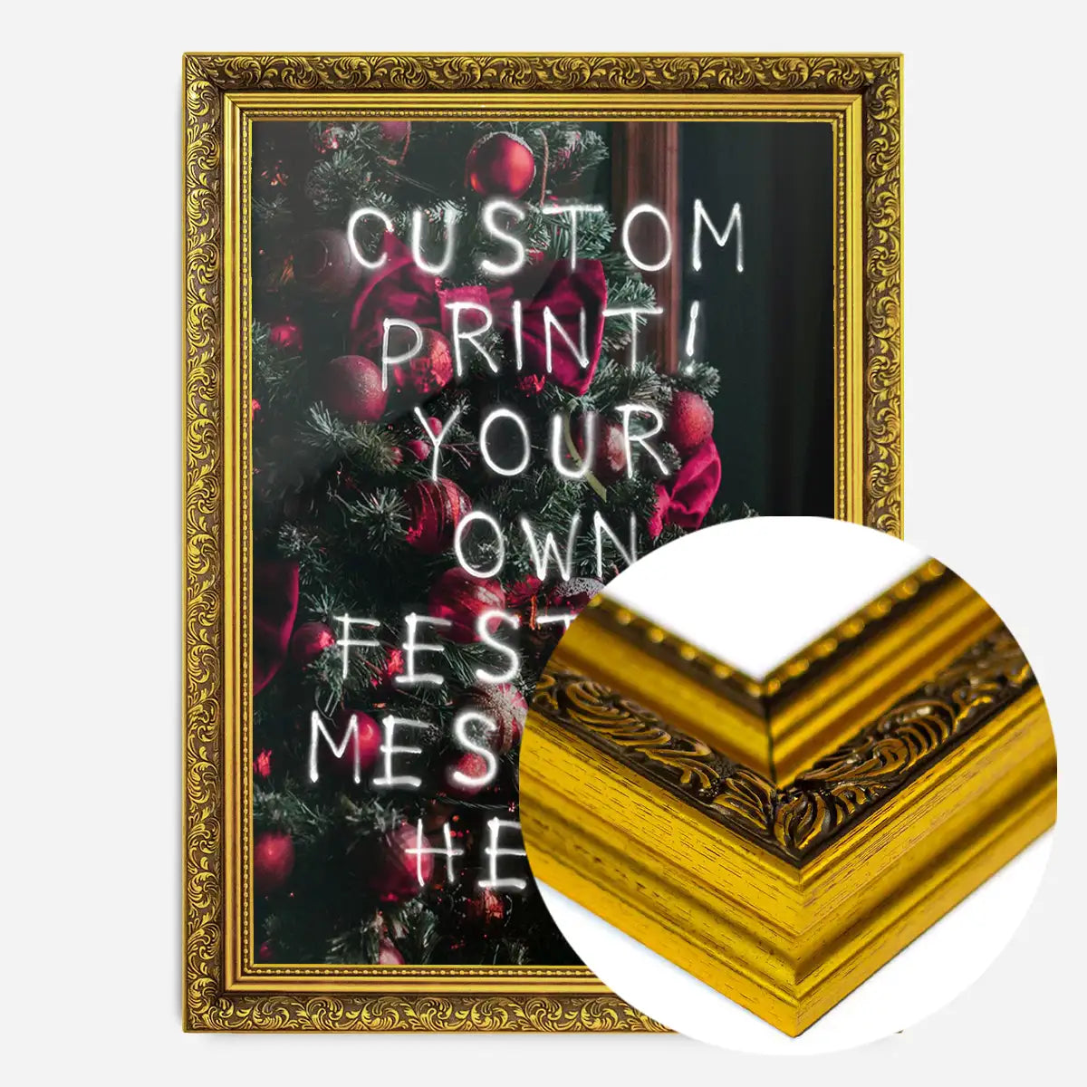 Custom Spraypaint Christmas Message Print