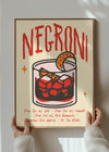 Cocktail Recipe Poster Print - Negroni